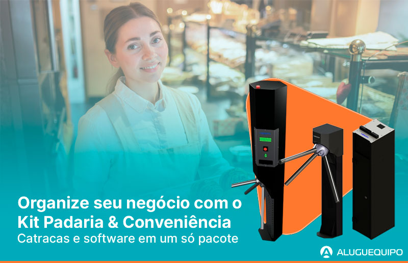 Kit padaria e conveniência: catracas e software para organizar seu negócio